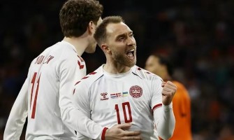 Dansk professionel fodboldspiller Eriksen