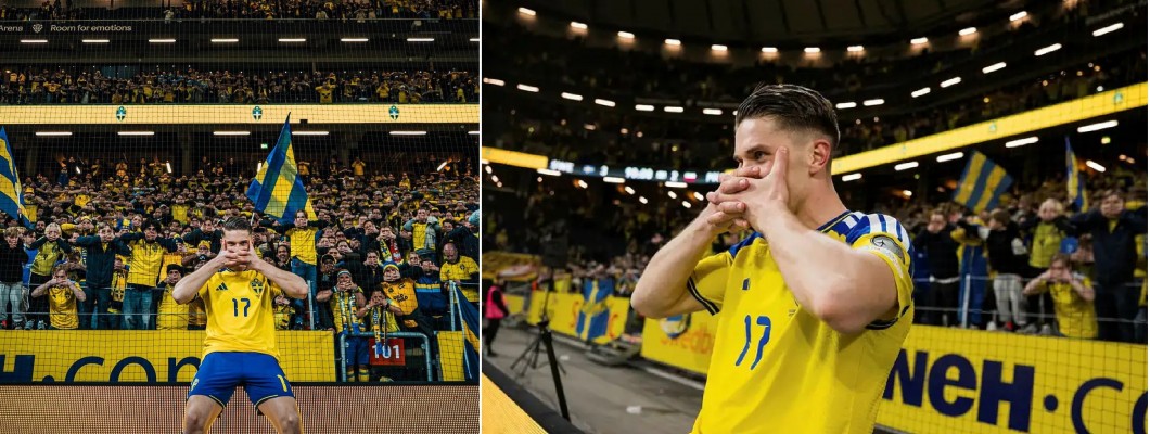 Gyökeres og svenske fans skabte sammen et verdensberømt kunstværk