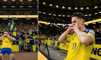 Gyökeres og svenske fans skabte sammen et verdensberømt kunstværk