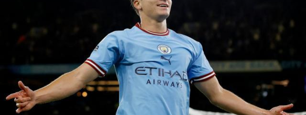 Manchester City fodboldspiller Álvarez