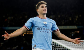 Manchester City fodboldspiller Álvarez