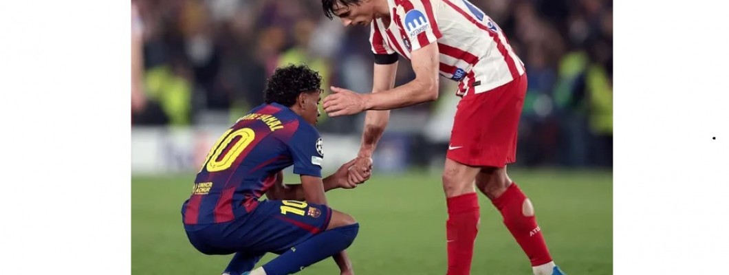 Spillernes respekt for hinanden: Yamar græder, Atletico Madrid-spillerne trøster