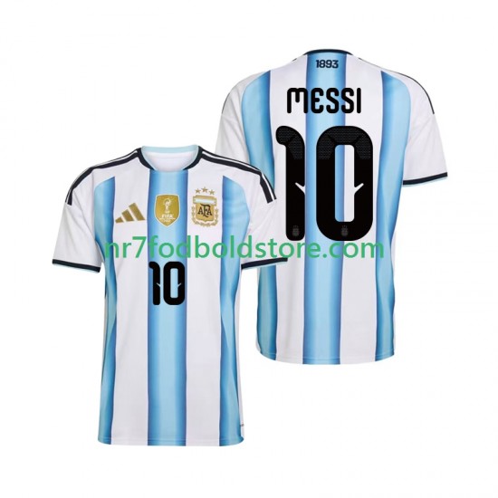 Argentina Trøje Lionel Messi 10 Mænd Hjemmebane Fodboldsæt VM i fodbold 2026 Kortærmet