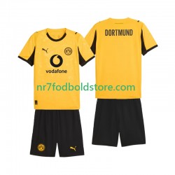 Borussia Dortmund Trøje Cup Børn Hjemmebane Fodboldsæt 2025-2026 Kortærmet