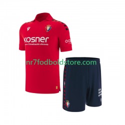 CA Osasuna Trøje Børn Hjemmebane Fodboldsæt 2025-2026 Kortærmet