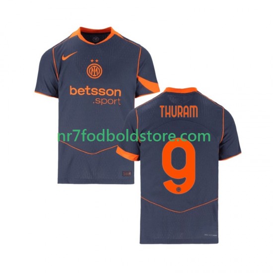 Inter Milan Trøje Marcus Thuram 9 Mænd 3. Valg Fodboldsæt 2025-2026 Kortærmet