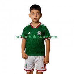 Mexico Trøje Børn Hjemmebane Fodboldsæt VM i fodbold 2026 Kortærmet