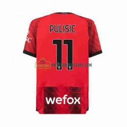 AC Milan Trøje Christian Pulisic 11 Mænd Hjemmebane Fodboldsæt 2023-2024 Kortærmet