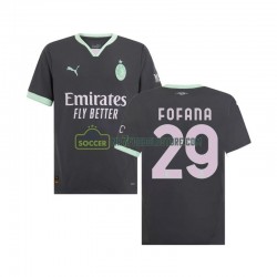 AC Milan Trøje Fofana 29 Mænd 3. Valg Fodboldsæt 2024-2025 Kortærmet