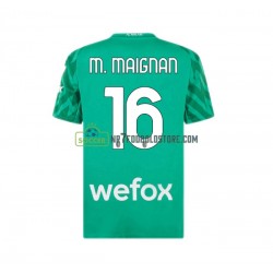 AC Milan Trøje Mike Maignan 16 Målmand Mænd Hjemmebane Fodboldsæt 2023-2024 Kortærmet