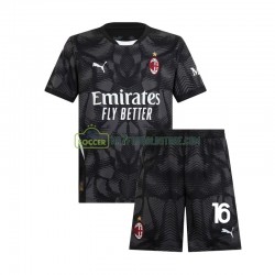 AC Milan Trøje Mike Maignan 16 Målmand Børn Hjemmebane Fodboldsæt 2024-2025 Kortærmet