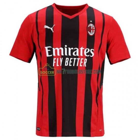 AC Milan Trøje Hjemmebane Fodboldsæt 2021-2022 Kortærmet 
