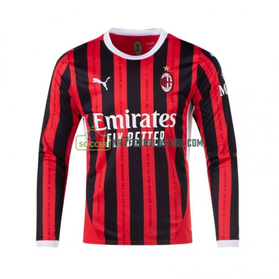 AC Milan Trøje Mænd Hjemmebane Fodboldsæt 2024-2025 Langærmet