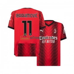 AC Milan Trøje Ibrahimović 11 Mænd Hjemmebane Fodboldsæt 2023-2024 Kortærmet