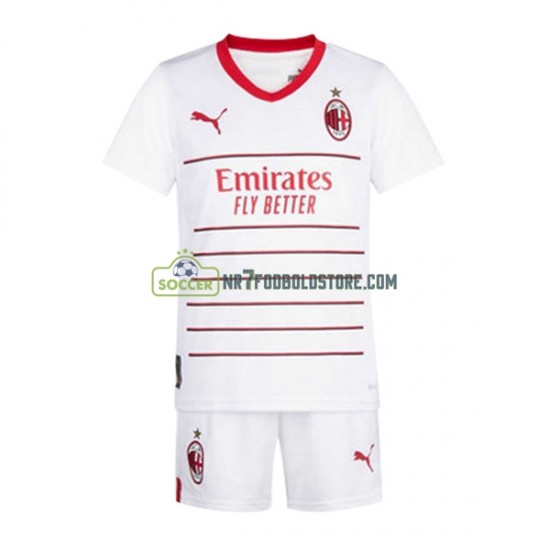AC Milan Trøje Børn Udebane Fodboldsæt 2022-2023 Kortærmet