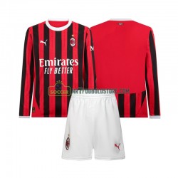 AC Milan Trøje Børn Hjemmebane Fodboldsæt 2024-2025 Langærmet