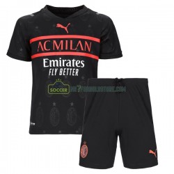 AC Milan Trøje Børn 3 Valg Fodboldsæt 2021-2022 Kortærmet