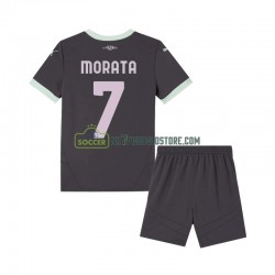 AC Milan Trøje Morata 7 Børn 3. Valg Fodboldsæt 2024-2025 Kortærmet