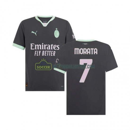 AC Milan Trøje Morata 7 Mænd 3. Valg Fodboldsæt 2024-2025 Kortærmet