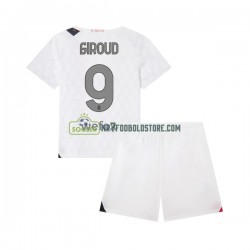AC Milan Trøje Olivier Giroud 9 Børn Udebane Fodboldsæt 2023-2024 Kortærmet