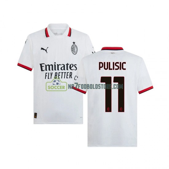 AC Milan Trøje PULISIC 11 Mænd Udebane Fodboldsæt 2024-2025 Kortærmet