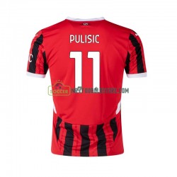 AC Milan Trøje Pulisic 11 Mænd Hjemmebane Fodboldsæt 2024-2025 Kortærmet