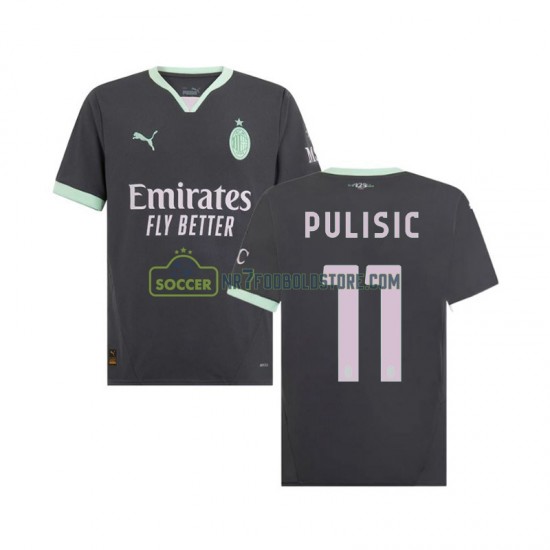 AC Milan Trøje Pulisic 11 Mænd 3. Valg Fodboldsæt 2024-2025 Kortærmet