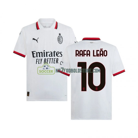 AC Milan Trøje RAFA LEAO 10 Mænd Udebane Fodboldsæt 2024-2025 Kortærmet