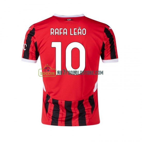 AC Milan Trøje RAFA LEAO 10 Mænd Hjemmebane Fodboldsæt 2024-2025 Kortærmet