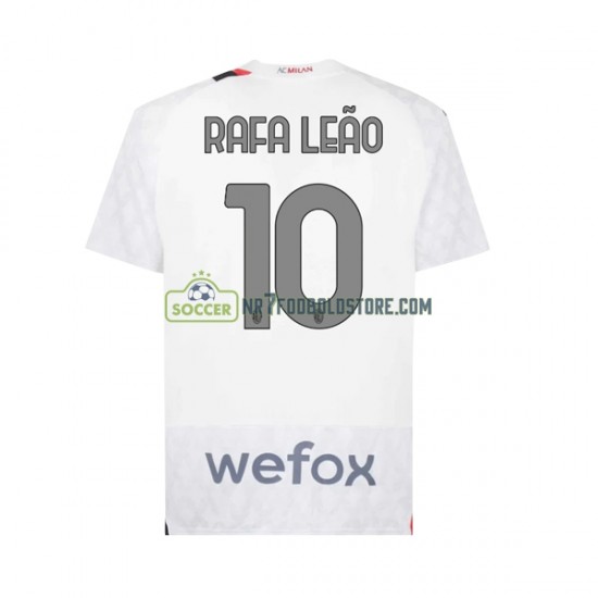 AC Milan Trøje Rafael Leao 10 Mænd Udebane Fodboldsæt 2023-2024 Kortærmet