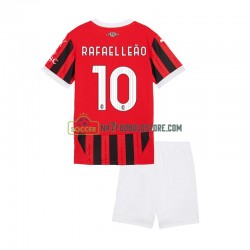 AC Milan Trøje Rafael Leao 10 Børn Hjemmebane Fodboldsæt 2024-2025 Kortærmet