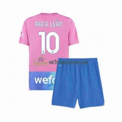 AC Milan Trøje Rafael Leao 10 Børn 3. Valg Fodboldsæt 2023-2024 Kortærmet