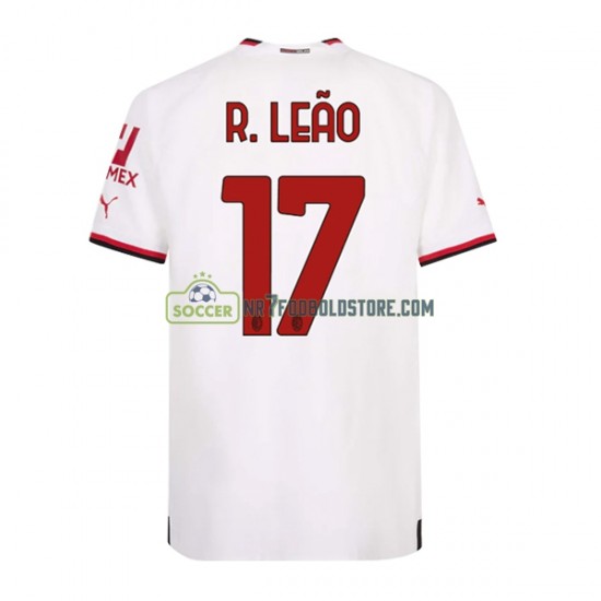 AC Milan Trøje Rafael Leao 17 Mænd Udebane Fodboldsæt 2022-2023 Kortærmet