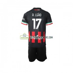 AC Milan Trøje Rafael Leao 17 Børn Hjemmebane Fodboldsæt 2022-2023 Kortærmet