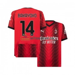 AC Milan Trøje Tiemoue Bakayoko 14 Mænd Hjemmebane Fodboldsæt 2023-2024 Kortærmet