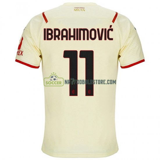 AC Milan Trøje Zlatan Ibrahimovic 11 Udebane Fodboldsæt 2021-2022 Kortærmet