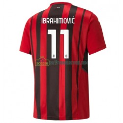 AC Milan Trøje Zlatan Ibrahimovic 11 Hjemmebane Fodboldsæt 2021-2022 Kortærmet