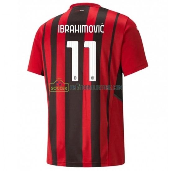AC Milan Trøje Zlatan Ibrahimovic 11 Hjemmebane Fodboldsæt 2021-2022 Kortærmet