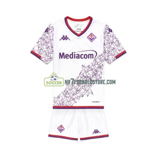 Fiorentina Trøje Børn Udebane Fodboldsæt 2023-2024 Kortærmet