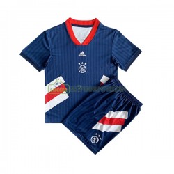 AFC Ajax Trøje Icon Retro Børn Hjemmebane Fodboldsæt 2022-2023 Kortærmet