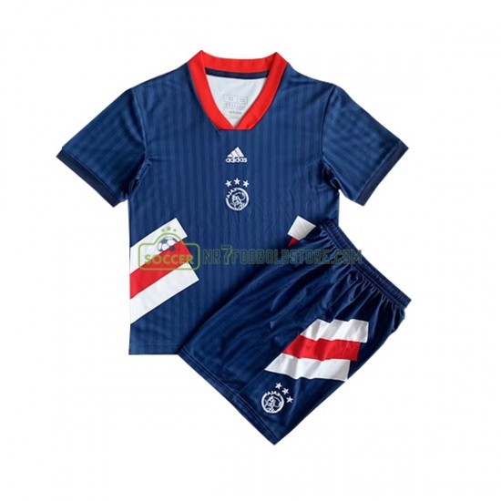 AFC Ajax Trøje Icon Retro Børn Hjemmebane Fodboldsæt 2022-2023 Kortærmet