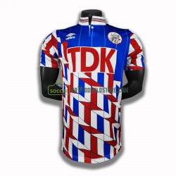 AFC Ajax Trøje Retro Udebane Fodboldsæt 1990 Kortærmet 