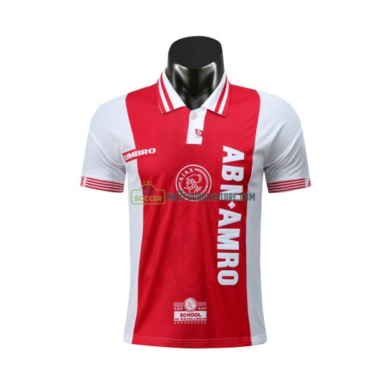 AFC Ajax Trøje Retro Hjemmebane Fodboldsæt 1997-1998 Kortærmet 