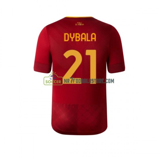 AS Roma Trøje Dybala 21 Mænd Hjemmebane Fodboldsæt 2022-2023 Kortærmet