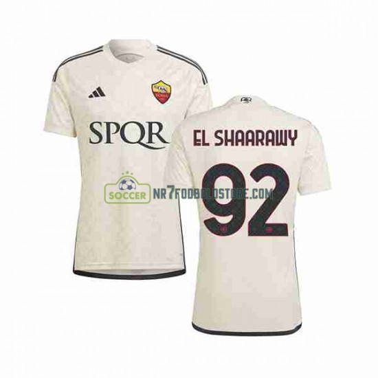AS Roma Trøje El Shaarawy 92 Mænd Udebane Fodboldsæt 2023-2024 Kortærmet