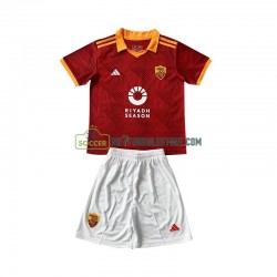 AS Roma Trøje Børn 4. Valg Fodboldsæt 2023-2024 Kortærmet