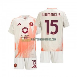 AS Roma Trøje Mats Hummels 15 Børn Udebane Fodboldsæt 2024-2025 Kortærmet