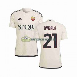 AS Roma Trøje Paulo Dybala 21 Mænd Udebane Fodboldsæt 2023-2024 Kortærmet