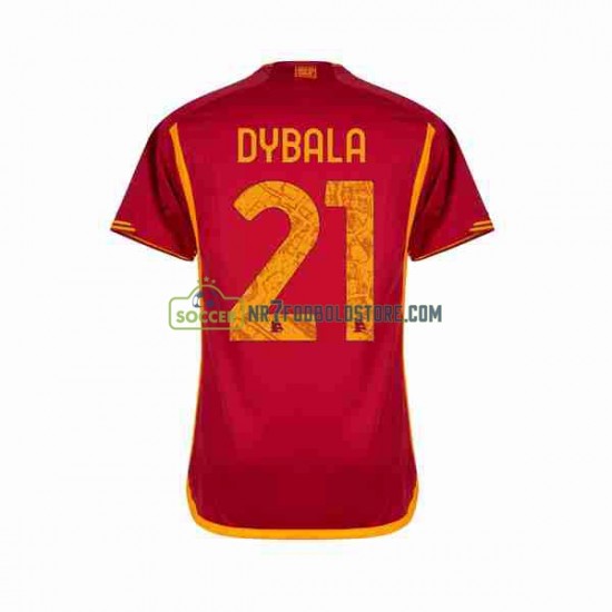 AS Roma Trøje Paulo Dybala 21 Mænd Hjemmebane Fodboldsæt 2023-2024 Kortærmet