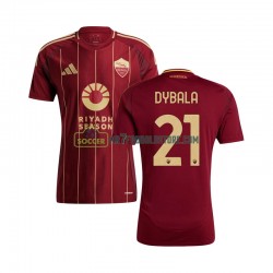 AS Roma Trøje Paulo Dybala 21 Mænd Hjemmebane Fodboldsæt 2024-2025 Kortærmet